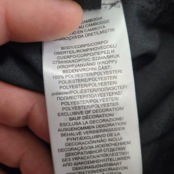 Lauren Ralph Lauren Black Embroidered Crest Satin Pajama PJ Set Size 2X NWT - Picture 15 of 16